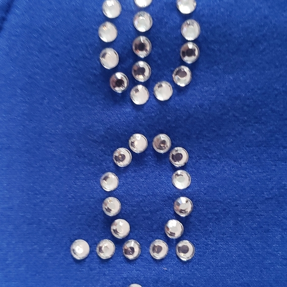 Bebe Rhinestone Logo Long Sleeve Top - Picture 6 of 8